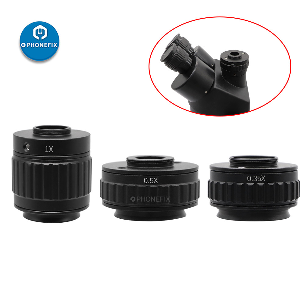CTV Converter 1X 0.35X 0.5X C mount Lens Adapter Focus Adjustable