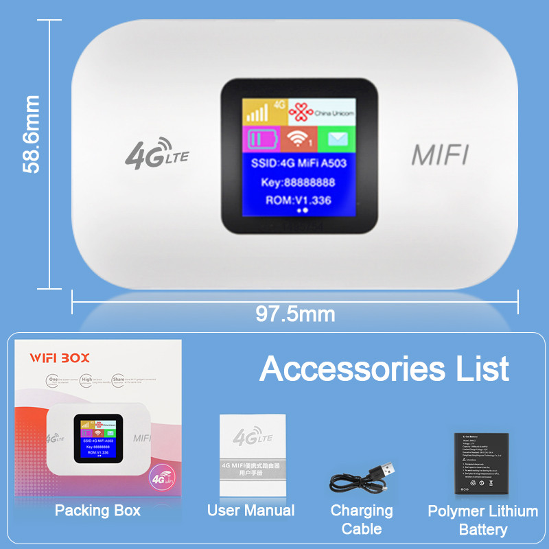 . Wireless Wifi 4G Lte Router Portable Modem Mini Outdoor Hotspot -