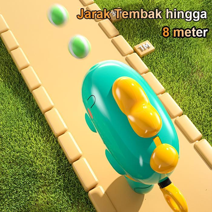 BIGSALE MAINAN TEMBAK ANAK LAKI LAKI PELURU BULAT PENAMPAKAN DINOSAURUS DENGAN BOLA LUNAK AMAN FREE