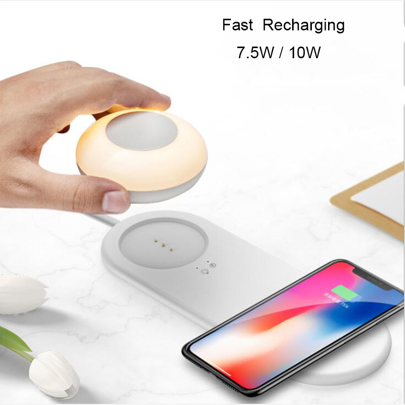 . Smart Phone Wireless Fast Charging Base Cable Led Magnetic Handing -
