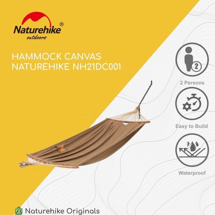 HAMMOCK CANVAS NATUREHIKE NH21DC001 AYUNAN GANTUNG CAMPING OUTDOOR