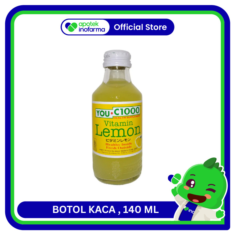 YOU C 1000 LEMON BOTOL KACA 140ML