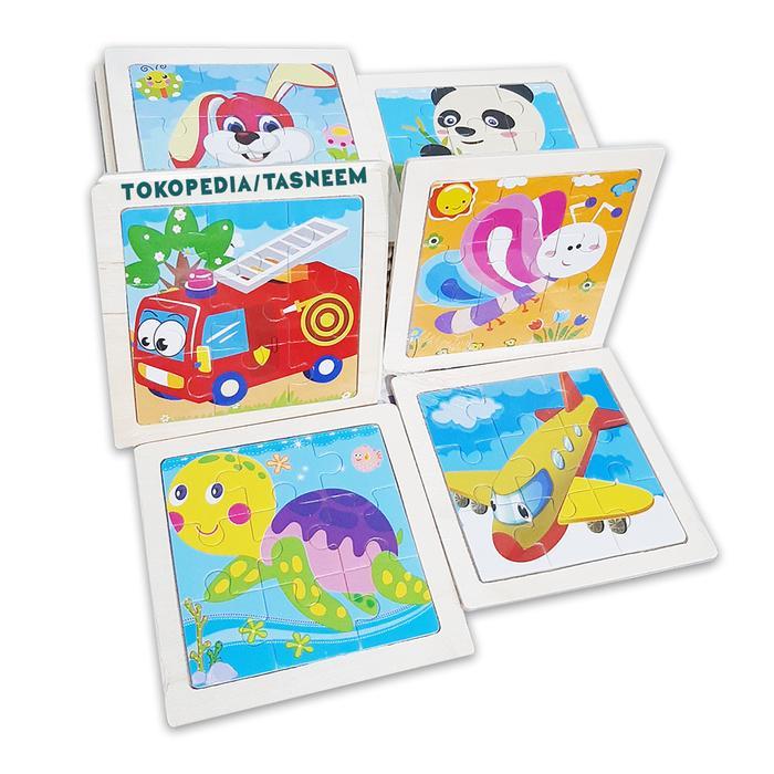 Mainan Edukasi Anak PUZZLE KAYU, PUZZLE ANAK 1 Tahun, 2 Tahun, 3 Tahun