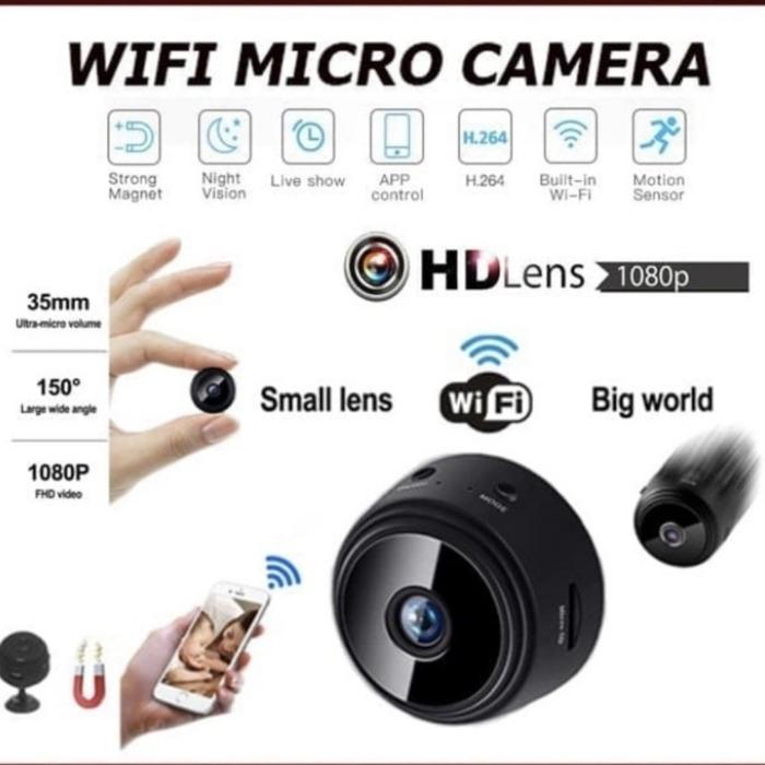 IP CAM MINI A9/CAMERA MINI MAGNET WIRELESS/SPY CAMERA FULLHD MINI 8MP