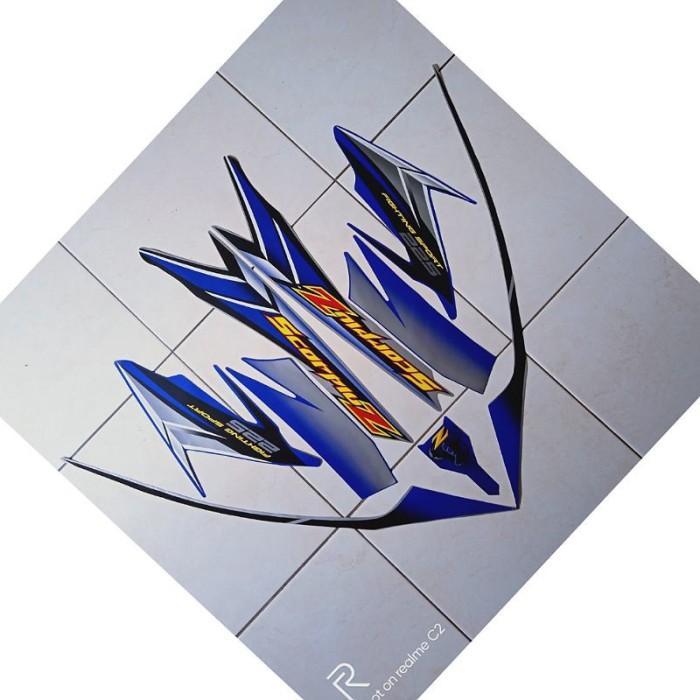 stiker striping motor yamaha scorpio z 225 2006 biru
