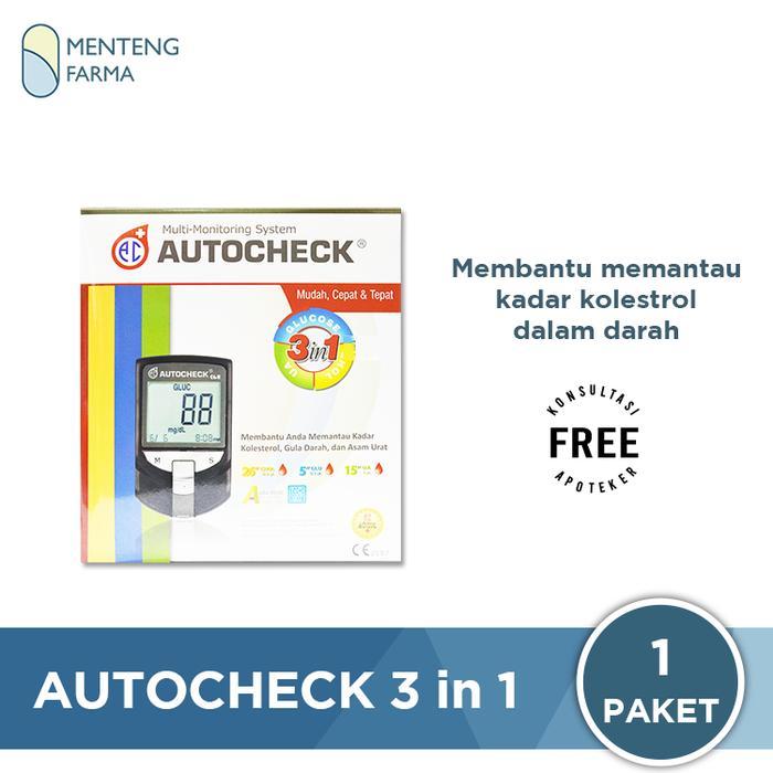 Autocheck 3in1 Alat Test Kolesterol, Gula Darah, Asam Urat