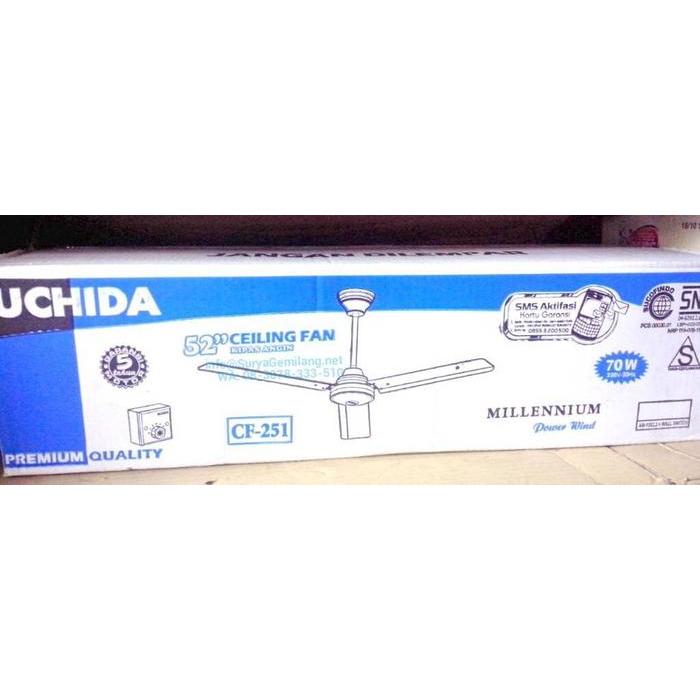 PROMO Uchida Ceiling Fan Kipas Angin Plafon Gantung Besi 52" CF-251 CF251