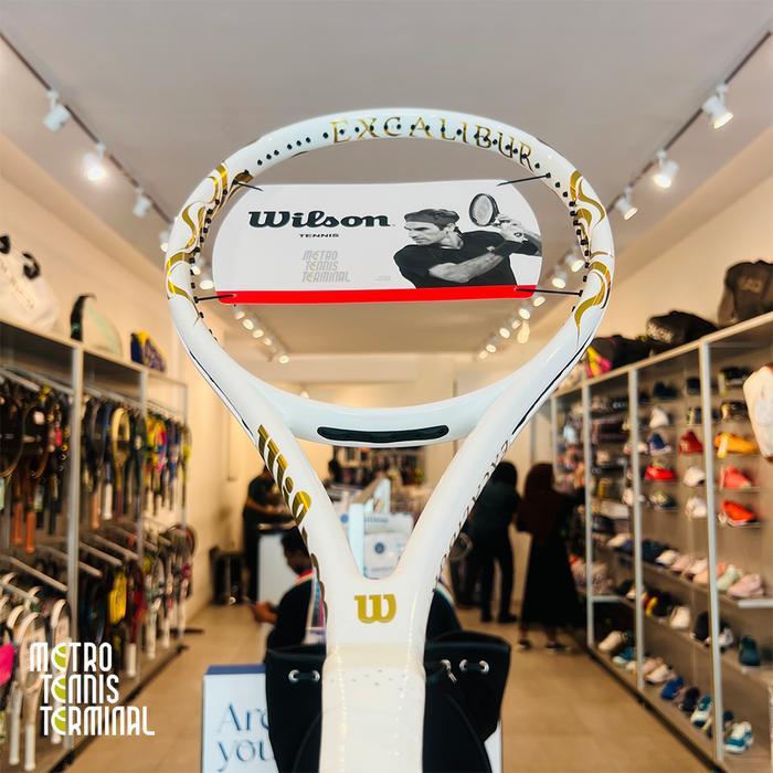 Wilson Excalibur 115 White Gold 2024 Limited Edition Tennis Racket ( Raket Tenis Wilson Excalibur )