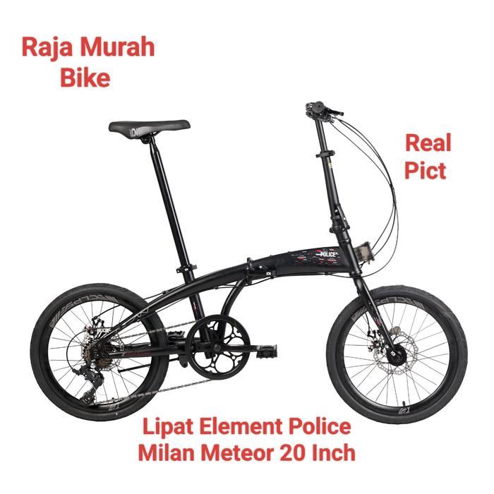 TERLARIS Sepeda Lipat 20 Inch Police Meteor Sepeda Lipat Police Police Meteor Selamat Berbelanja