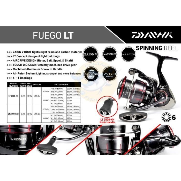 Ready Reel Daiwa Fuego LT 3000CXH-2023
