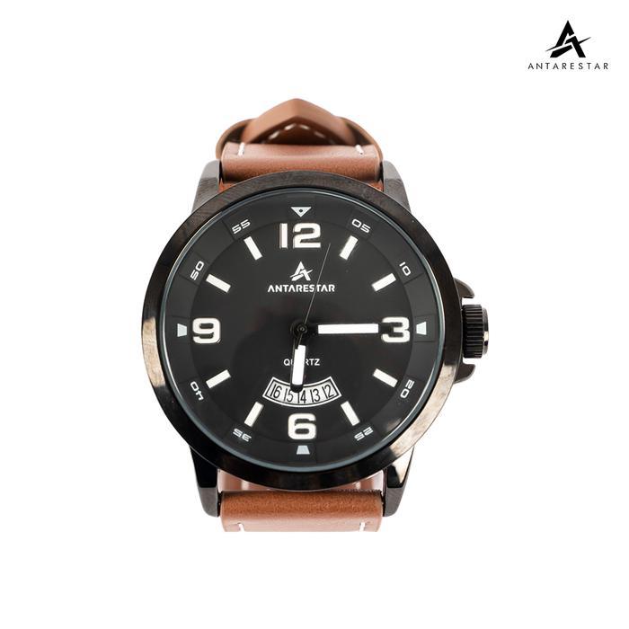 PROMO BESAR Antarestar Official - Jam Tangan Eternis Waterproof Watch Analog Kulit Pria Wanita