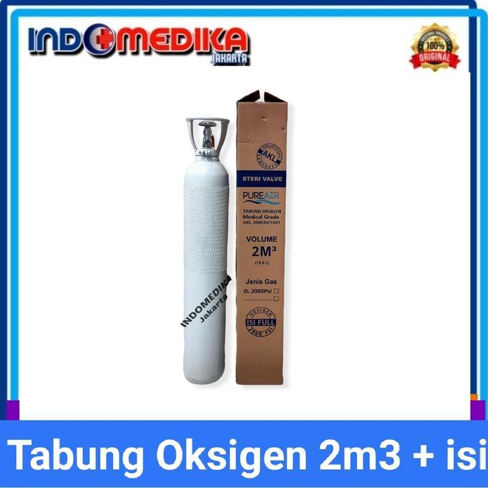 Ready tabung oksigen 2m3 isi full / Tabung Oxygen 2m3 /Oksigen 2meter kubik