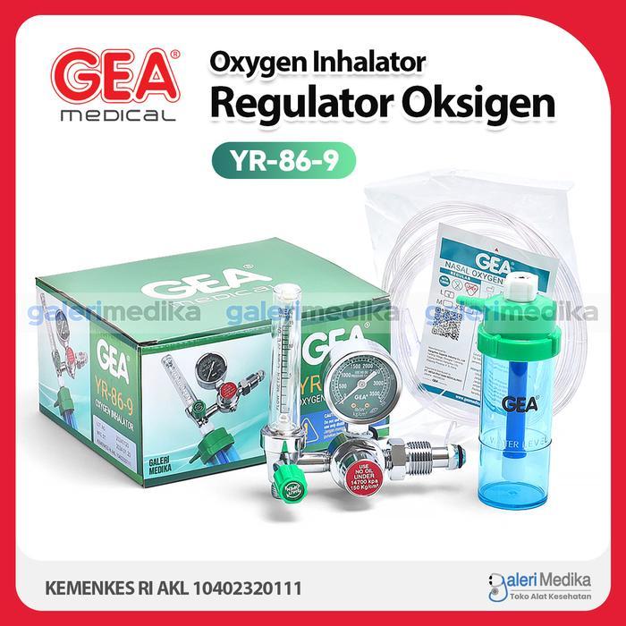 Ready Regulator Oksigen GEA YR-86-9 Regulator Tabung Oksigen / Regulator Medis