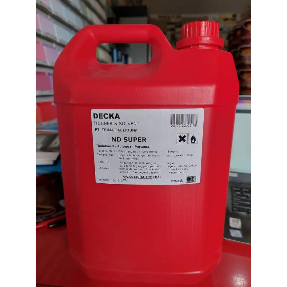 THINNER ECERAN ND SUPER JERIGEN 5 LITER (INCLUDE JERIGEN)