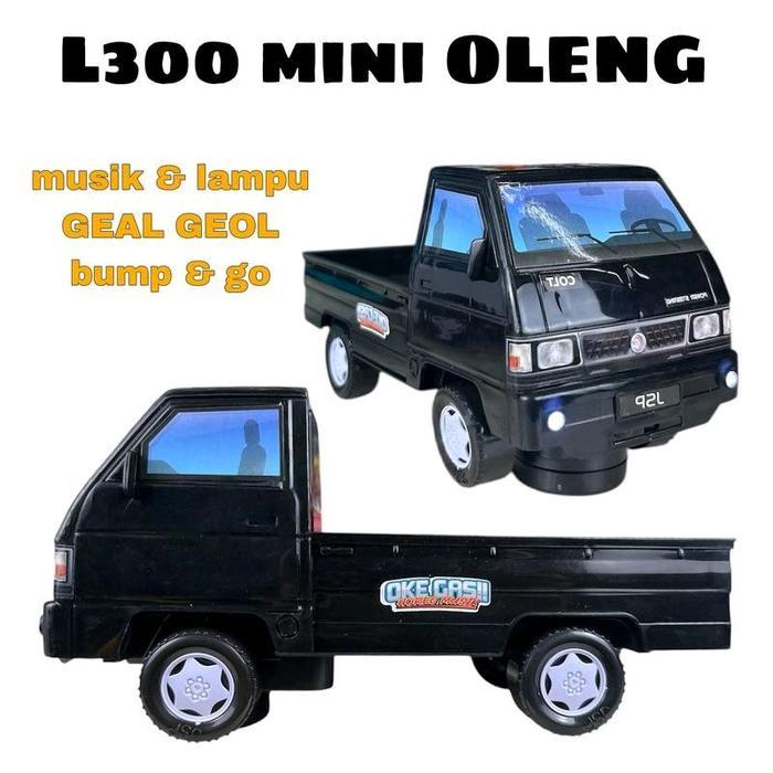 Toys Kingdom - Mainan Mobil Pickup L300 Mini Oleng Musik Lampu Bisa Jalan Sendiri Mobil Bak Oleng