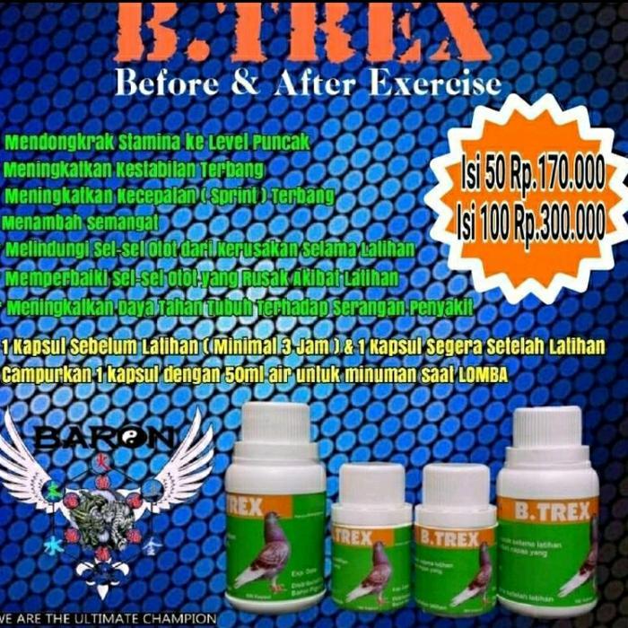 B-Trex Jamu Penambah Tenaga Pada Merpati