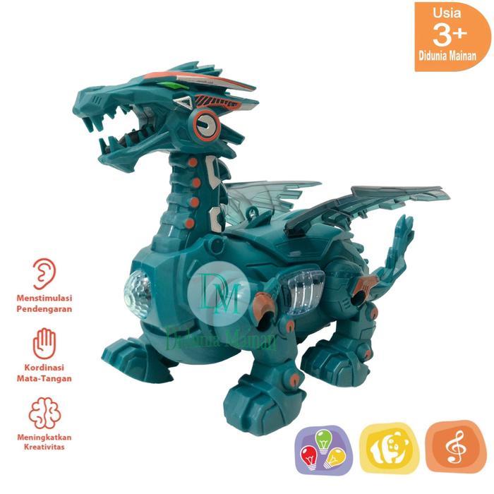 Toys Kingdom - Mainan Robot Jalan Figure Dino Dinosaurus Walking Dragon Dinosaur