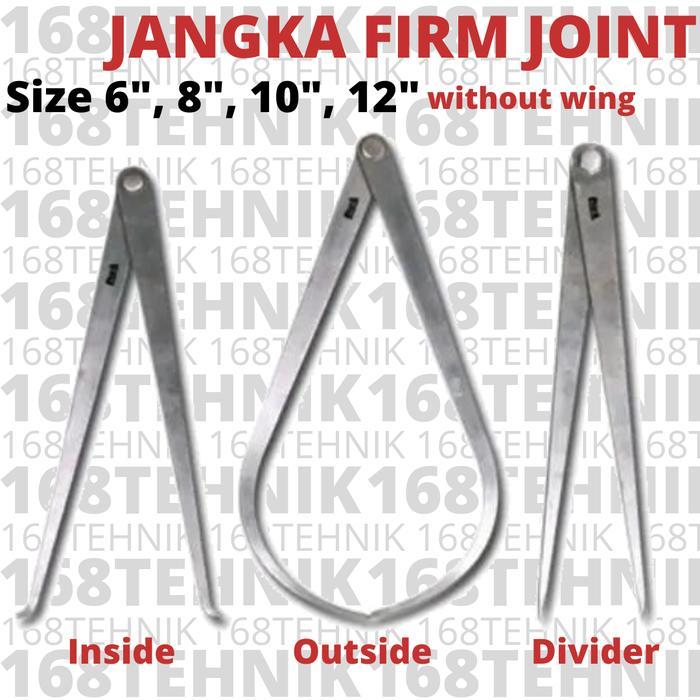 Jangka Besi 10" Jangka Luar Polos 10" Firm Joint Outside Caliper 10"