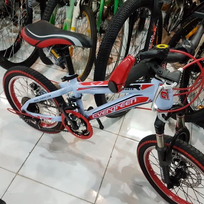 Sepeda BMX 16" Evergreen (fork suspensi, operan depan belakang)