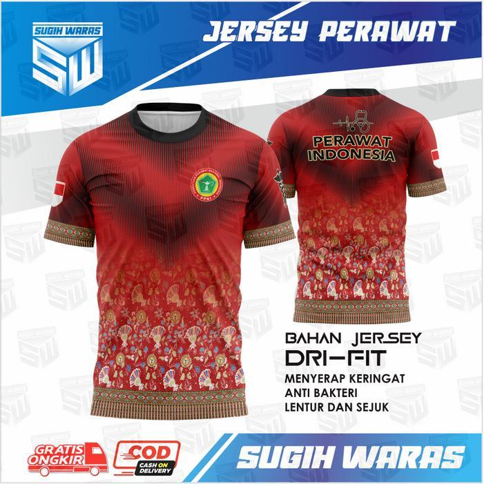 JERSEY PERAWAT INDONESIA / KAOS DRIFIT PPNI PENDEK / Kaos keren PPNI Baju perawat