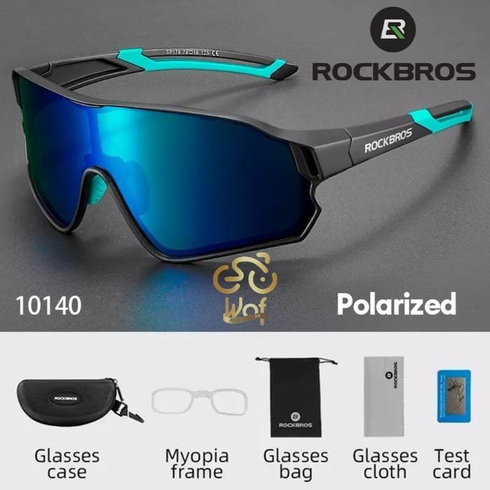 Terlaris ROCKBROS 10140 Polarized Sunglasses Outdoor Run Sports Kacamata Sepeda SALE