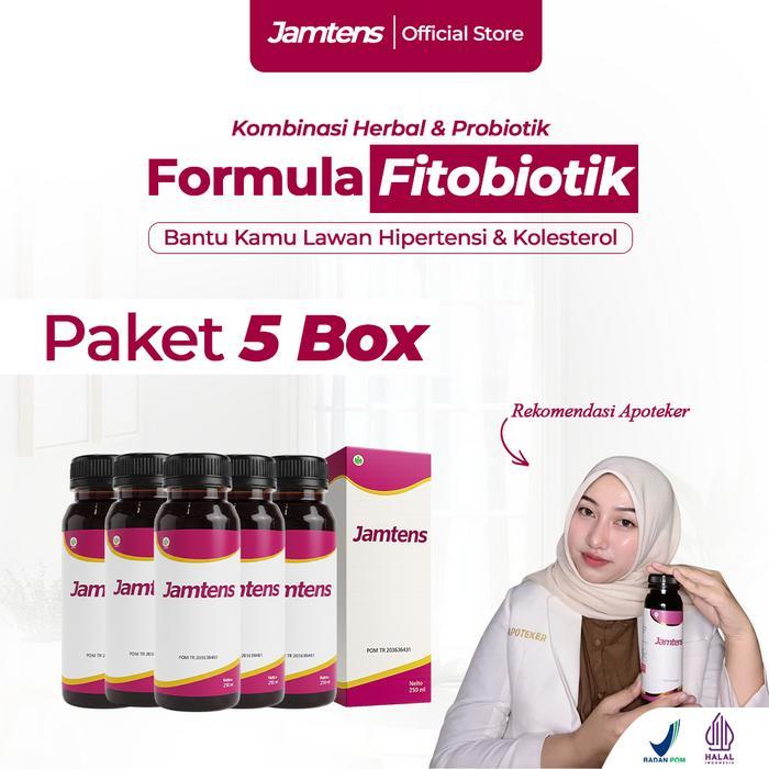 Ready Jamtens Herbal Fermentasi Fitobiotik 5 Box Minuman Kombinasi Sirih Merah & Seledri Membantu