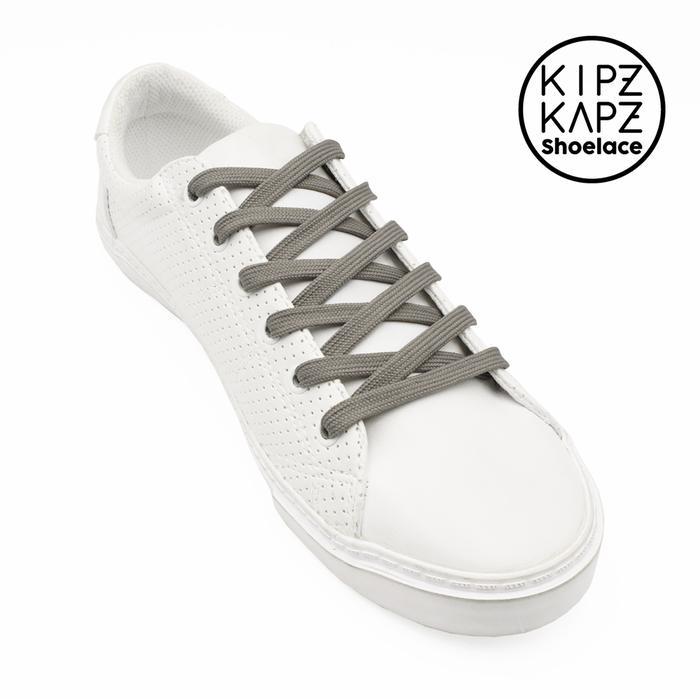 KIPZKAPZ F3 GREY - 90CM - TALI SEPATU PIPIH / FLAT SHOELACE 8MM