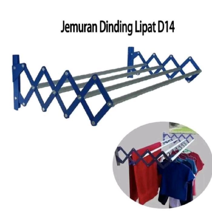 Jemuran lipat dinding jemuran handuk toilet panjang 55cm *