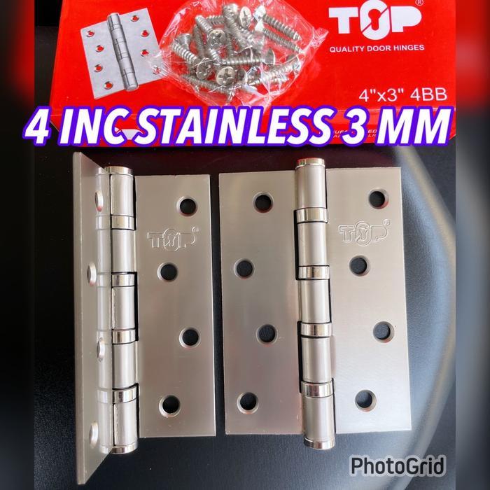 "New" PROMO ENGSEL 4 INC KODAI TEBAL 3 MM ENGSEL KODAI 4 INC STAINLESS TEBAL 3 MM ENGSEL PINTU KODAI