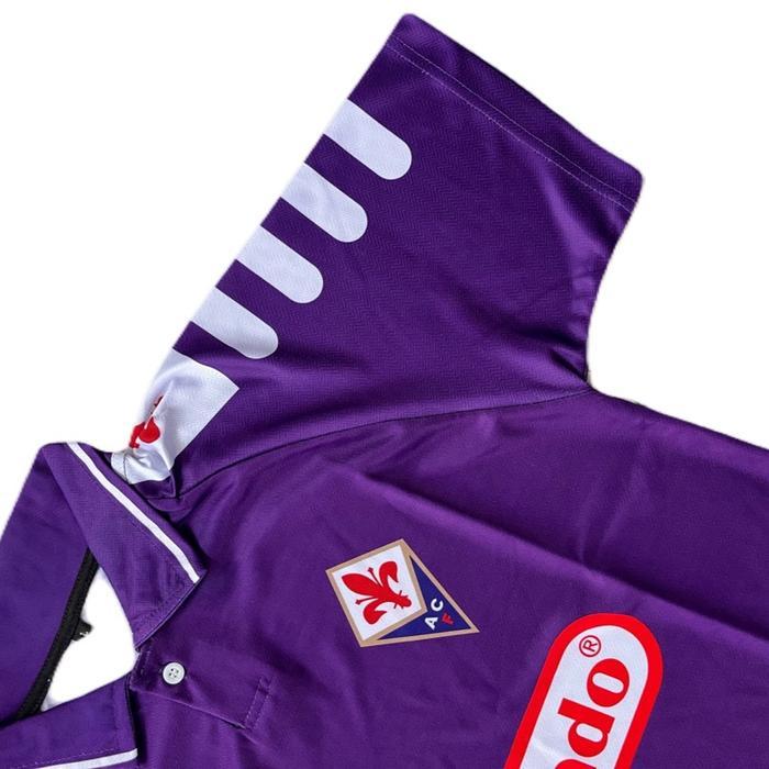 Jersey Fiorentina Retro Home 1998 / Jersey Fiorentina Vintage / Logo 3D Timbul Tbk