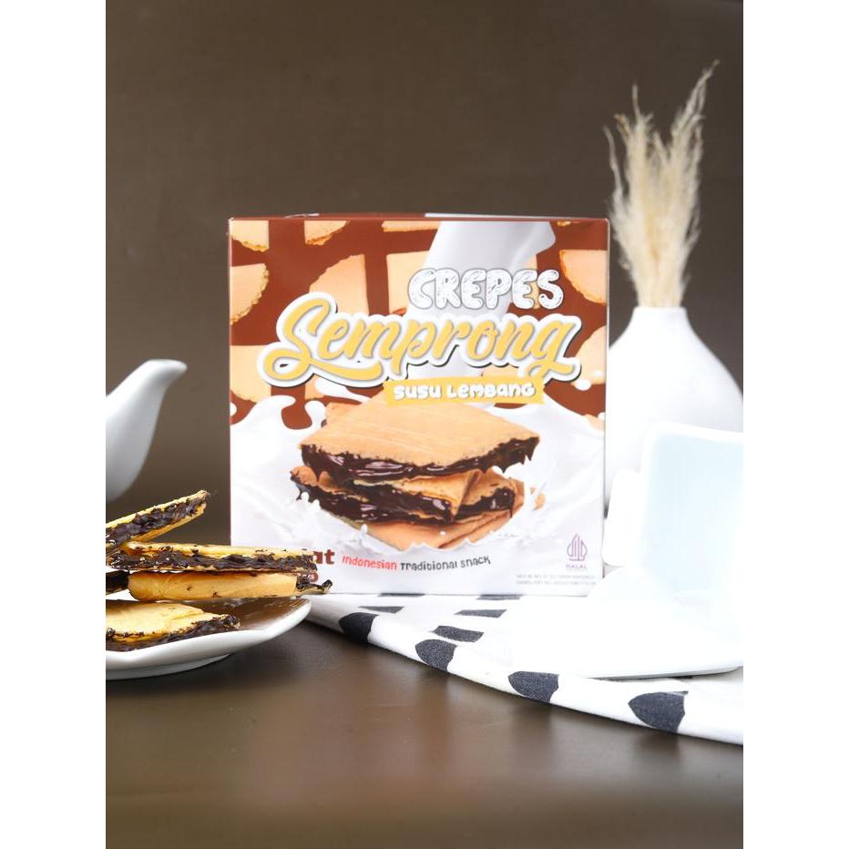 Semprong Susu Lembang - Coklat Kue Semprong Cemilan Oleh - Oleh Bandung