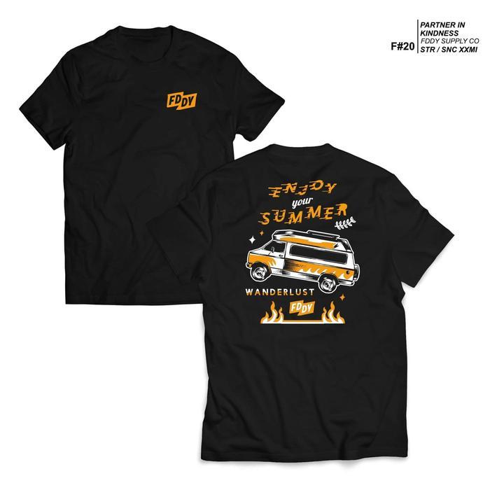 Kaos Hitam - Fruddy Duddy - Fddy - Car