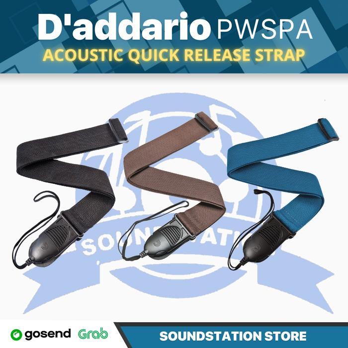 D'Addario Pwspa Acoustic Quick Release Daddario Strap Gitar Akustik Tali Original