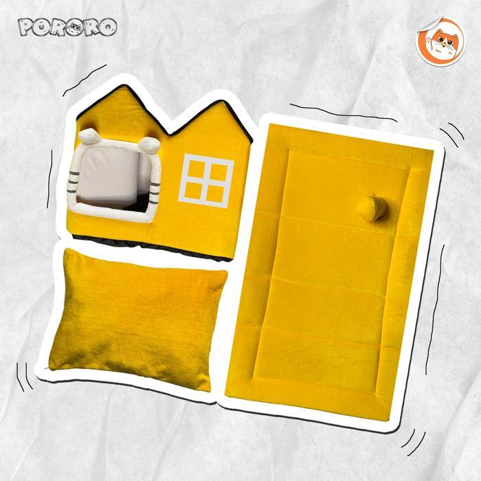 Promo Pororo Rumah Kucing Anjing - Kandang Kucing - Tempat Tidur Kucing Termurah