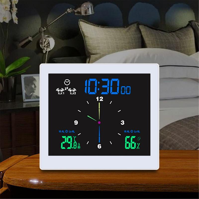 . Digital Clock Waterproof Bathroom Wall Clock Shower Suction Wall -