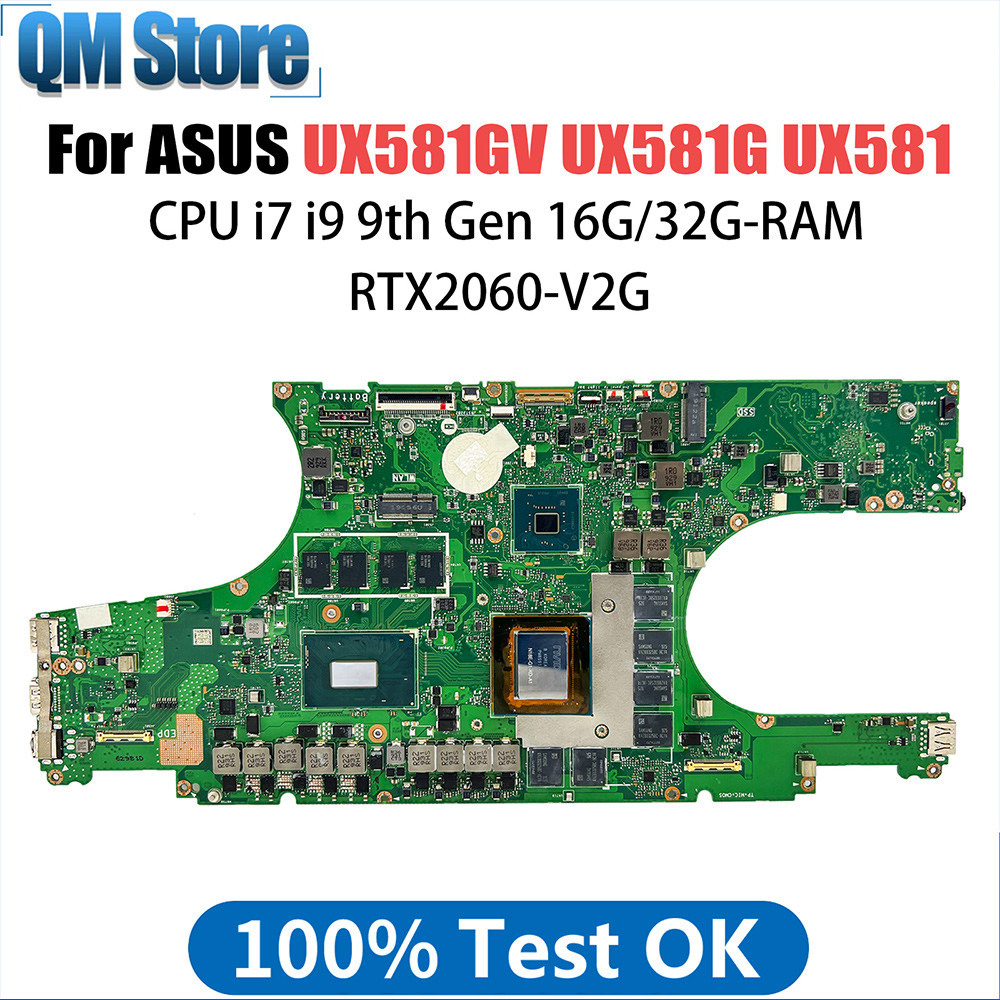 . Ux581Gv Laptop Motherboard For Asus Zenbook Pro Duo Ux581G Notebook Mainboard I7 9750H I9 9980Hk