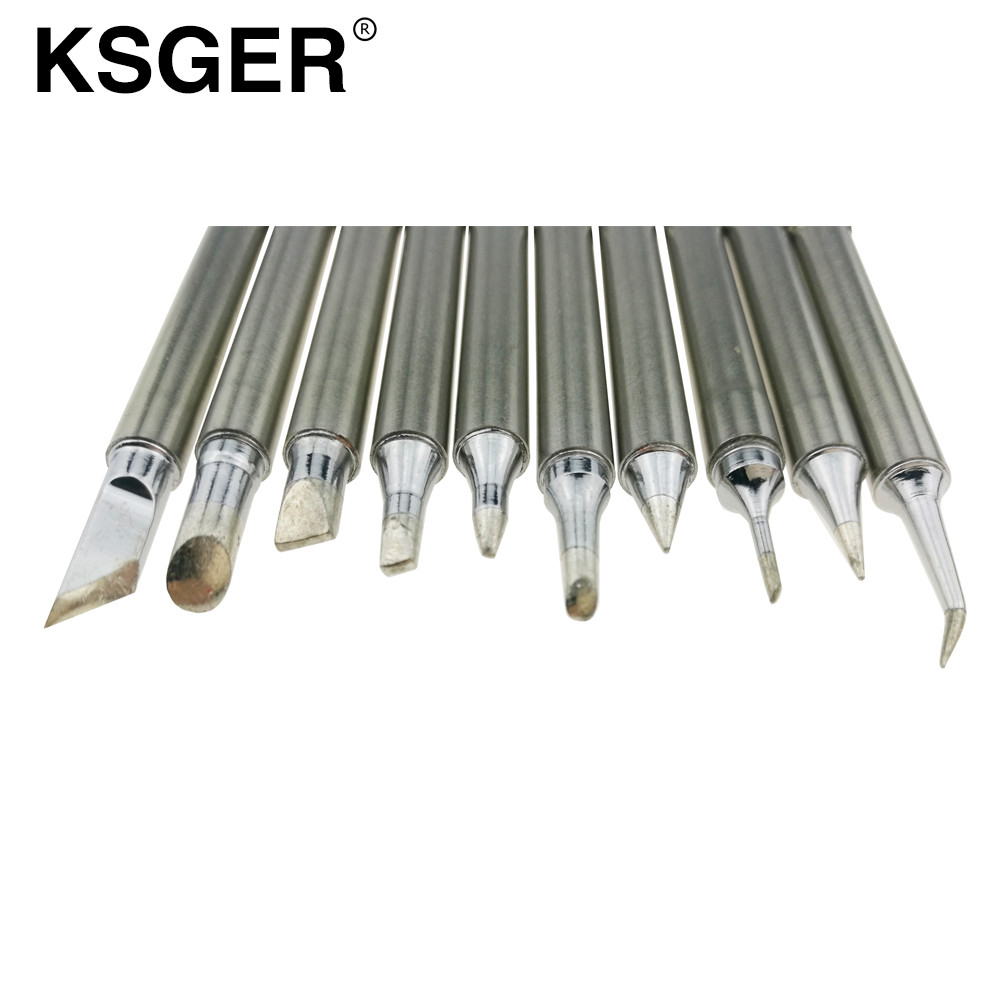 . Ksger T12 Silver Soldering Iron Tips Soldering Station Handle Welding -