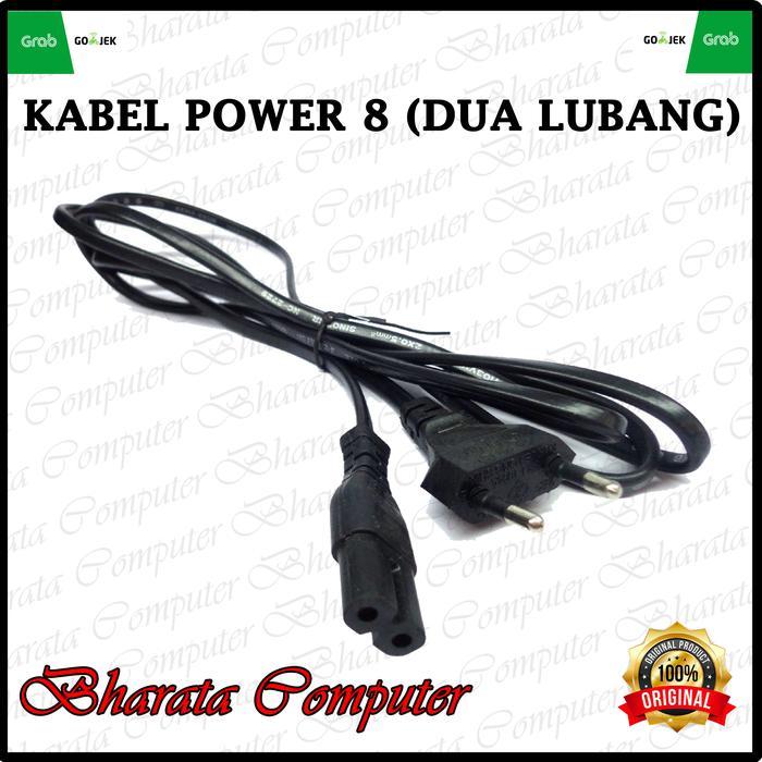 Kabel Power 8 AC Adapter Adaptor Charger Printer PS2 Dua Lubang Bagus