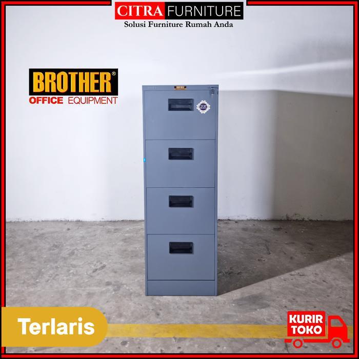 ` BROTHER Filling Cabinet Besi 4 Laci Filling Kabinet Kantor Drawer