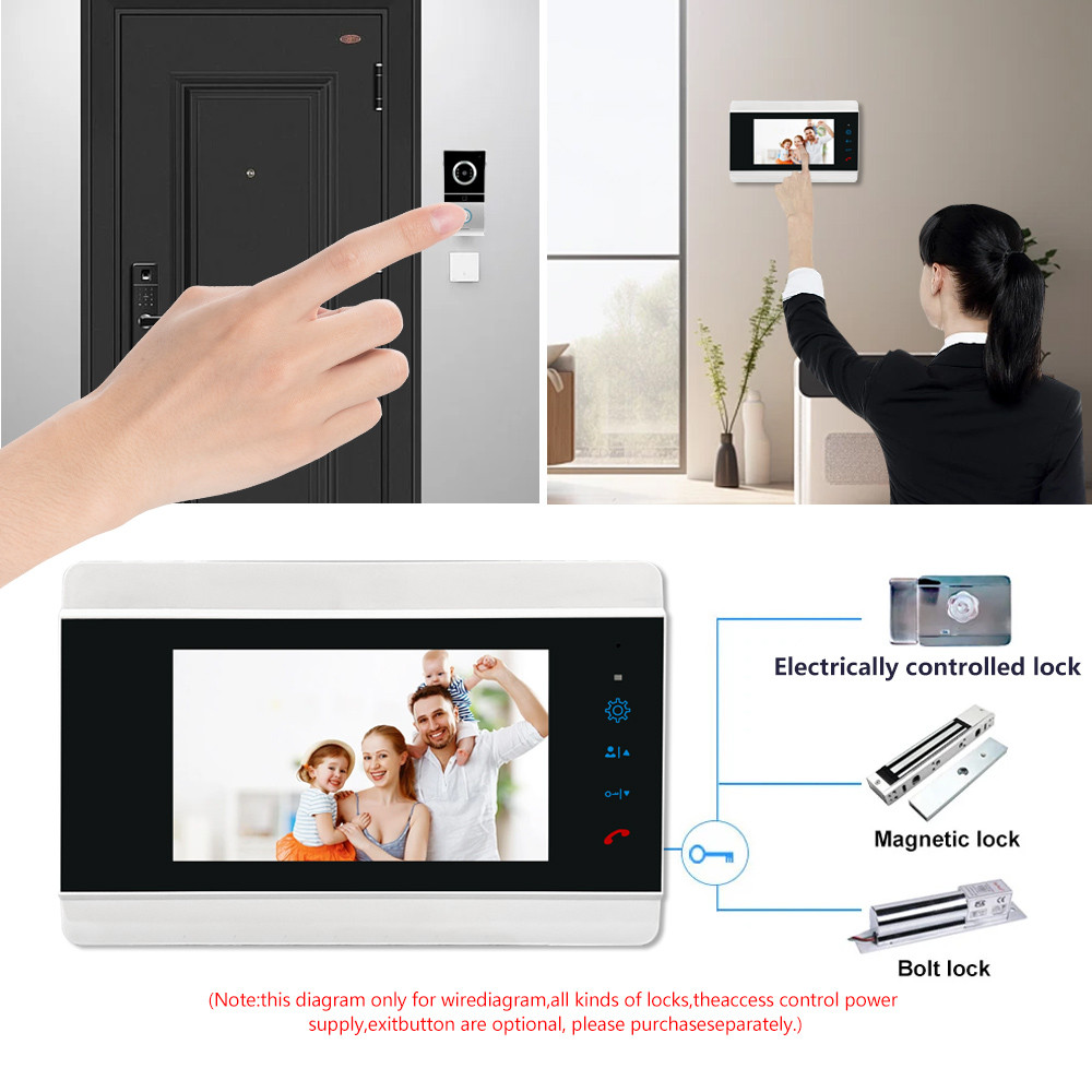Intelligent Visual Interphone Doorbell Villa Home High Resolution Interphone Electronic Monitoring
