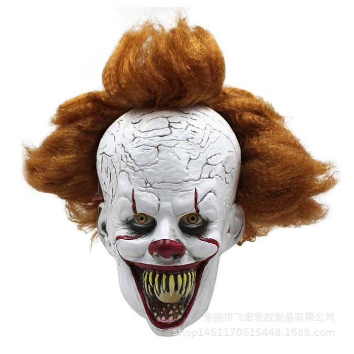 SALE TOL-47 topeng latex karet full pennywise clown badut it halloween Termurah
