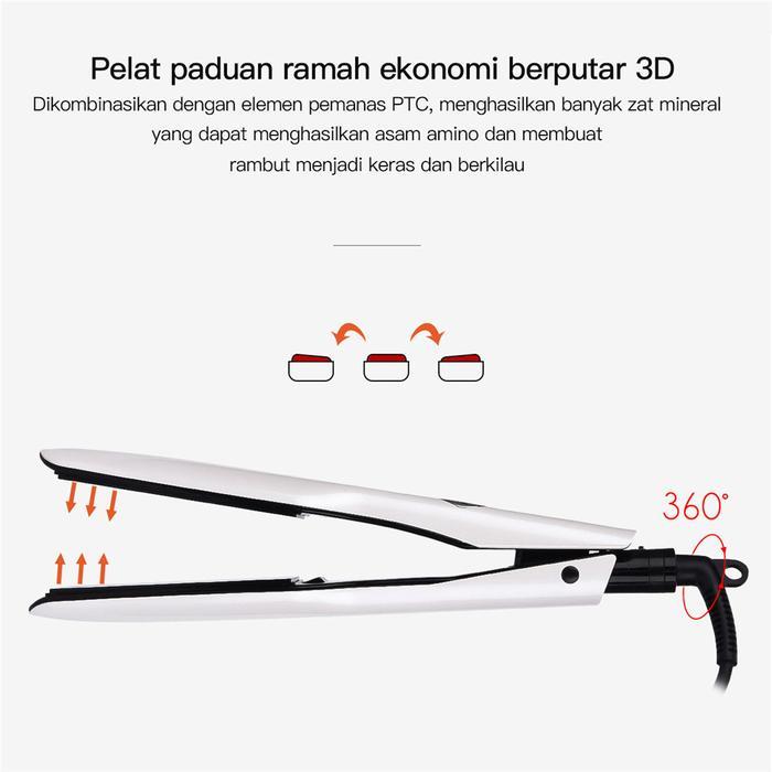 Ckeyin Dengan Layar Lcd Pengunci Cerdas Ptc Catokan Rambut Catokan / Pengeriting Rambut Kering