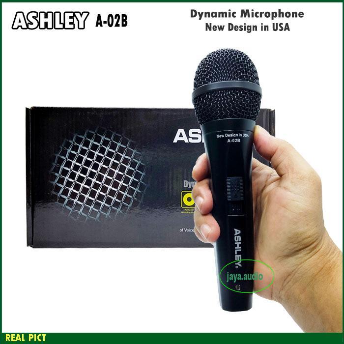 Mic Kabel Mikrofon Dinamis Professional Ashley A-02 Mik Kabel Mic Vokal Ashley Mik Vokal Karaoke