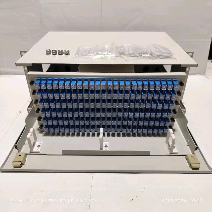 otb 144 core lengkap adapter sc upc / otb rackmount 144 core fiber optik
