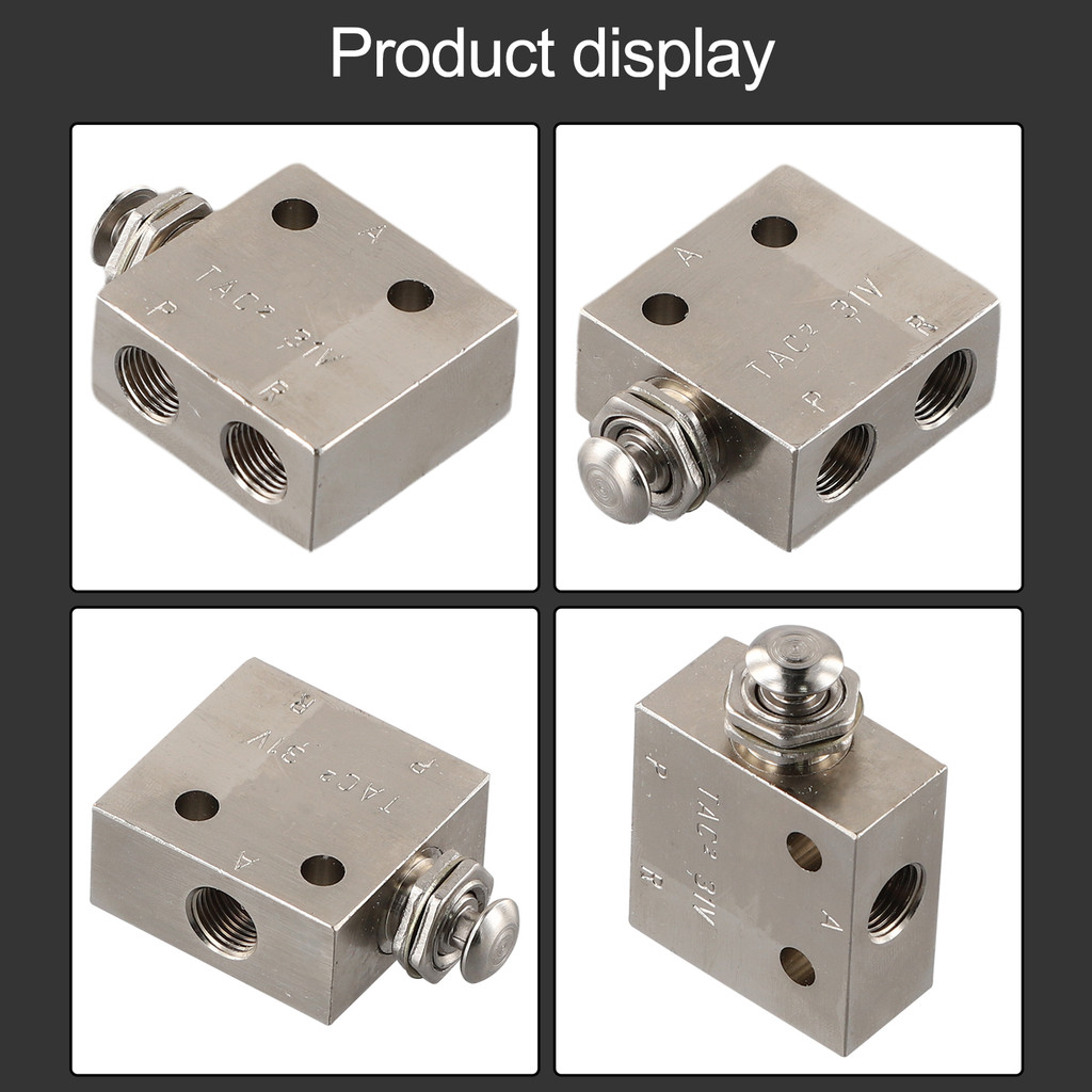 Mechanical 2 Position 3 Way Push Button Air Valve Tac231V For Pneumatic Systems With Manual