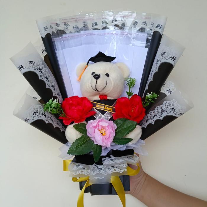(ready buket) BUKET WISUDA SLOT UANG DAN BONEKA / BUKET UANG KOSONG / BUKET WISUDA / BUKET HADIAH /