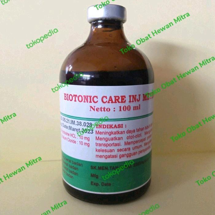 BIOTONIC CARE INJ.MEYER 100ML/OBAT STAMINA UNTUK HEWAN