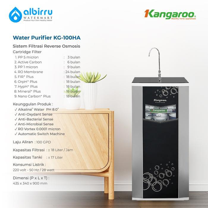 Kangaroo RO Water Purifier Hydrogen KG 100HA