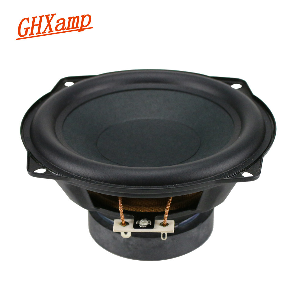 Ghxamp 4Ohm 5.25 Inch Mid-Bass Speaker Unit Subwoofer 30W Deep Bass Mediant Woofer Loudspeaker
