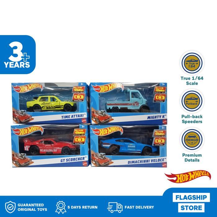 Hot Wheels Pullback Racer - Mainan Mobil Balap